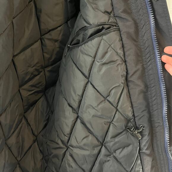 Carhartt Nylon Navy Blue Quilted Lining Mountain Rancher Dad Coat XL - Picture 3 of 6